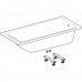 Ванна прямоугольная 180х80см Geberit Selnova Square 554.386.01.1 с ножками