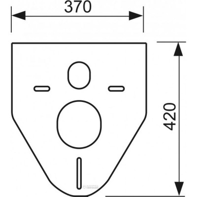 Звукоизолирующая прокладка для подвесного унитаза и биде Tece 9.200.010