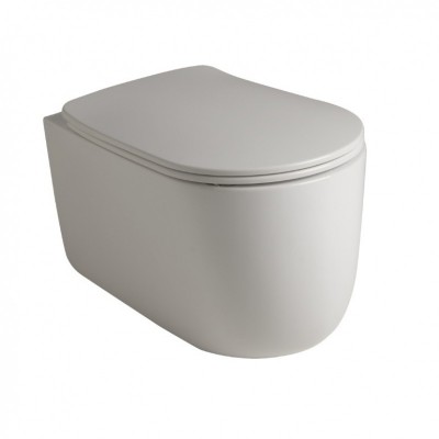 Унитаз безободковый подвесной Kerasan Nolita 5314 01 (крепеж WB9N + шумоизоляционная пластина)