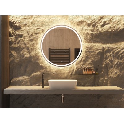 Круглое зеркало d70см с LED подсветкой и тачсенсором DEVIT AllRound 5501070