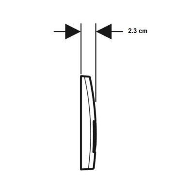 Клавиша смыва Geberit Delta50 115.119.14.1 (черный матовый)