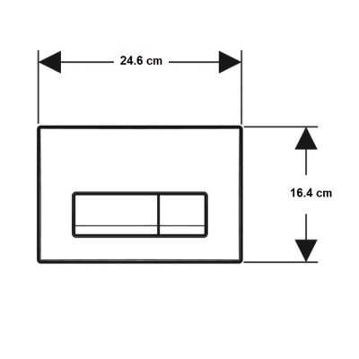 Клавиша смыва Geberit Delta50 115.119.14.1 (черный матовый)