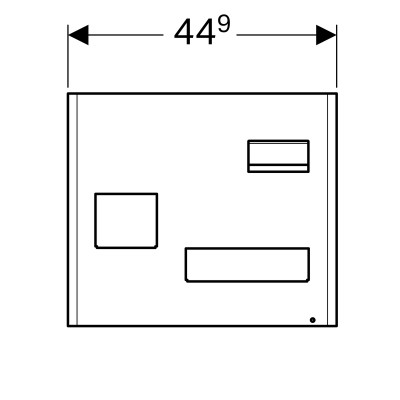 Магнитная доска с боксами для хранения Geberit 500.649.JK.2 (матовая лава)