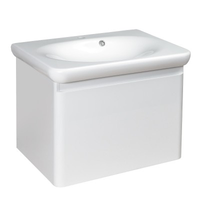 Тумба подвесная DEVIT Fly 0020120W с умывальником 60 см