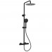 Термостатическая душевая система DEVIT HB-GRD008B, черный мат. Термостатическая душевая система DEVIT HB-GRD008B, черный мат.