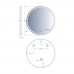 Круглое зеркало d80см с LED подсветкой и тачсенсором DEVIT AllRound 5501080