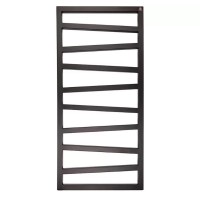 Полотенцесушитель электрический Terma WLZIG107050K9M5E8TS1D ZIGZAG 1070х500, (цвет черный мат, подключение E8, Split 400 W)