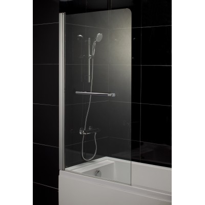 Шторка на ванну EGER 80*150см, стекло прозрачное, левая (599-02L)