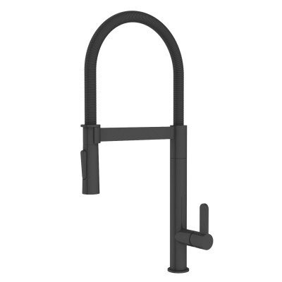 Смеситель для кухни Imprese PIVOT SS f03408501SB, черный матовый