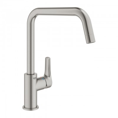 Смеситель для кухни Grohe Eurosmart U-излив 30567DC0, дамасская сталь