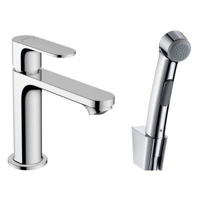 Смеситель для умывальника с гигиенической лейкой Hansgrohe REBRIS S 72215000