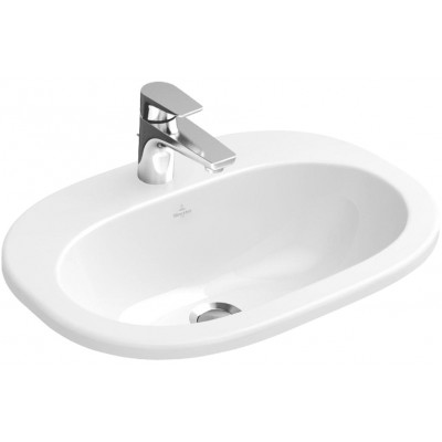 Умывальник встраиваемый Villeroy&Boch O.NOVO 56*40,5см, белый альпин (41615601)