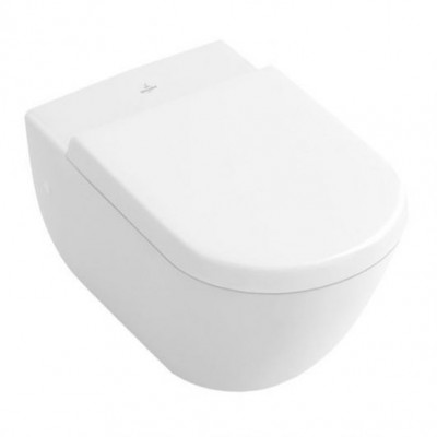 Унитаз Villeroy&Boch SUBWAY 37*56см, подвесной, с вертикальным смывом, цвет Star White CeramicPlus (660010R2)