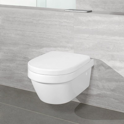 Унитаз подвесной Villeroy&Boch ARCHITECTURA NEW DirectFlush, в комплекте с сидением с функцией Slow closing (4694HR01)