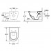 Унитаз подвесной в комплекте с сидением Villeroy&Boch VERITY DESIGN 5671H101 (с функцией slow-closing)