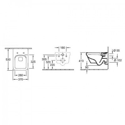 Унитаз подвесной Villeroy&Boch ARCHITECTURA Rimless 5685R001P, цвет White Alpin