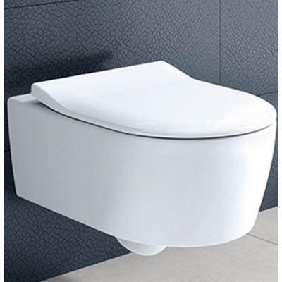 Унитаз подвесной Villeroy&Boch AVENTO 5656RS01, (гор. выпуск, с сидением, цвет альпин)