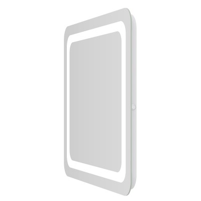 Зеркало подвесное прямоугольное 80*70см Volle LUNA TANGA 1648.521187 (с подсветкой по контуру, с кнопочным выключателем)