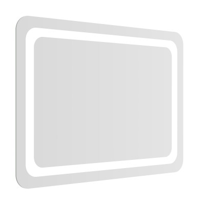 Зеркало подвесное прямоугольное 100*70см с подсветкой и с кнопочным выключателем Volle LUNA TANGA 1648.521117