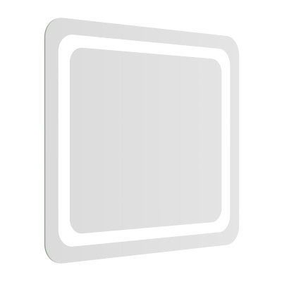 Зеркало подвесное прямоугольное 80*70см Volle LUNA TANGA 1648.521187 (с подсветкой по контуру, с кнопочным выключателем)