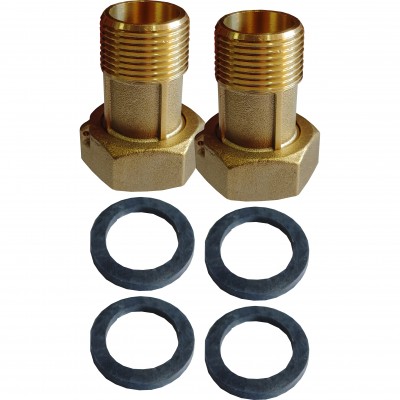 Комплект штуцеров  OPTIMUM 1″Вх3/4″Н латунный LR543L