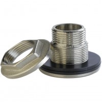 Врезка в бак Ø50 никелированная VA 1 1/4″НР штампованная усиленная Б5104А(нк) Врезка в бак Ø50 никелированная VA 1 1/4″НР штампованная усиленная Б5104А(нк)