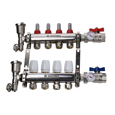 Коллекторная система ISOLTUBEX INOX AISI-304  CO4 (1" х  4)