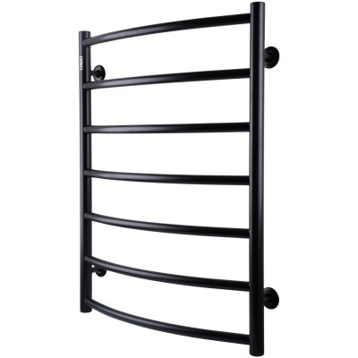 Полотенцесушитель UNIO LD W 700-500-7 BLK Лесенка Дуга вода черная