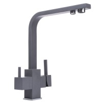 Смеситель для кухни под осмос Globus Lux LAZER GLLR-0111-3-TITANIUM Смеситель для кухни под осмос Globus Lux LAZER GLLR-0111-3-TITANIUM