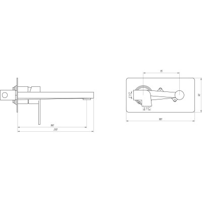 Смеситель для умывальника TOPAZ SARDINIA TS 08205-H20-BB