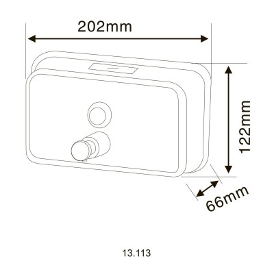 Дозатор жидкого мыла HOTEC 13.113 Stainless Steel