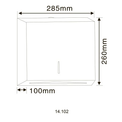 Диспенсер бумажных полотенец HOTEC 14.102 Stainless Steel