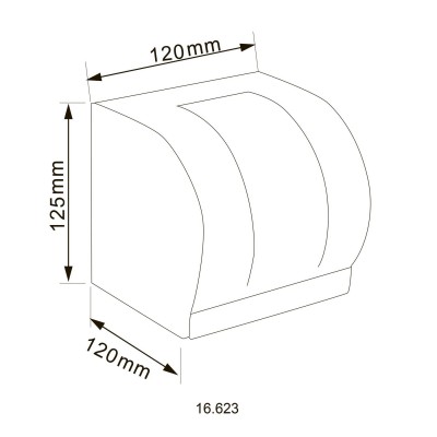 Диспенсер для туалетной бумаги HOTEC 16.623 Stainless Steel