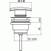 Донный клапан TRES CUADRO 134340-10 CLICK-CLACK