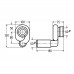 Сифон для писсуара боковой VIEGA пластик встроенный боковой 90° (жолтый) 492465