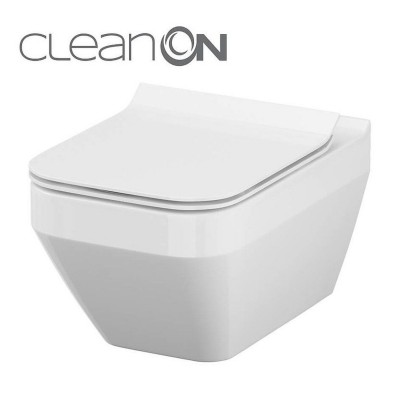 Унитаз подвесной Cersanit В217 CREA CLEAN ON SQUARE с сиденьем дюропласт лифт SLIM