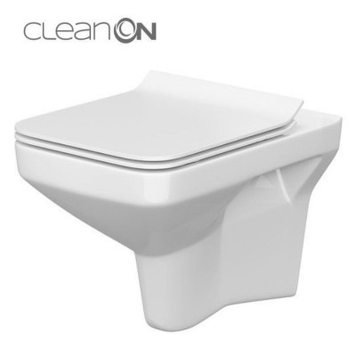 Унитаз подвесной Cersanit 742 COMO NEW CLEAN ON с сиденьем SLIM дюропласт лифт