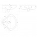 Умывальник угловой 55 см Днепрокерамика Арт-0917