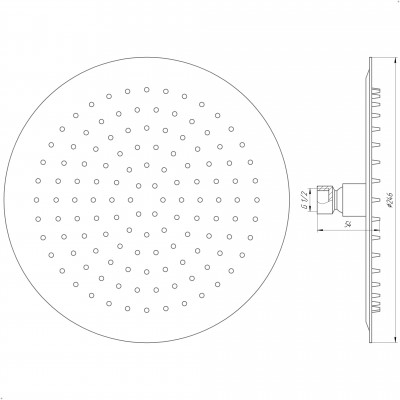 Душевая лейка Globus Lux STS-0250