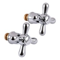 Рукоятка + Кран-букса Globus Lux SHARM GBC-02S-MEC (2шт) Рукоятка + Кран-букса Globus Lux SHARM GBC-02S-MEC (2шт)