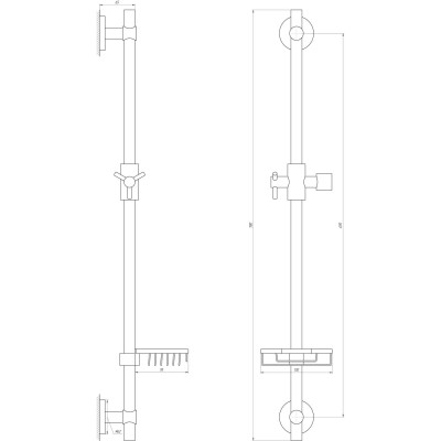 Душевая стойка Globus Lux BT-1107C, в блістері