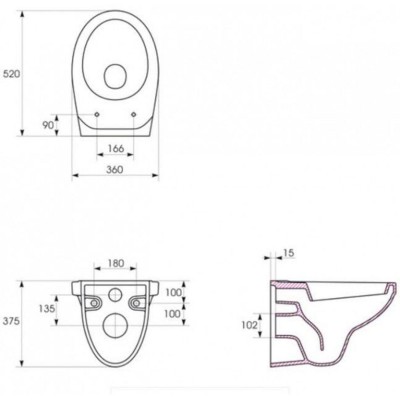 Комплект инсталляции CET Cersanit B206 AQUA 02 MECH + унитаз DELFI крышка с микролифтом + кнопка PRESTO (хром блеск)
