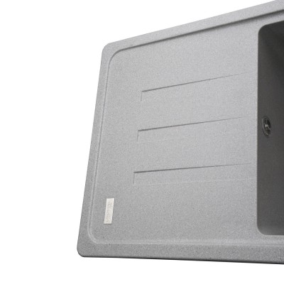 Гранитная мойка Globus Lux LUGANO серый камень 780x435мм-А0005 Гранитная мойка Globus Lux LUGANO серый камень 780x435мм-А0005