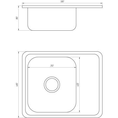 Мойка кухонная Mira MR 5848 D Decor