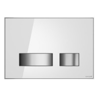 Кнопка слива Cersanit MOVI белое стекло Кнопка слива Cersanit MOVI белое стекло