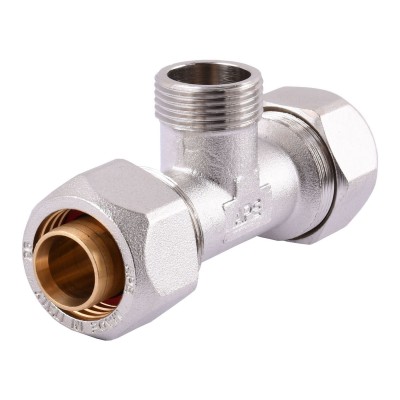 Тройник с наружной резьбой APE ITALY 733 L 26х3/4"х26