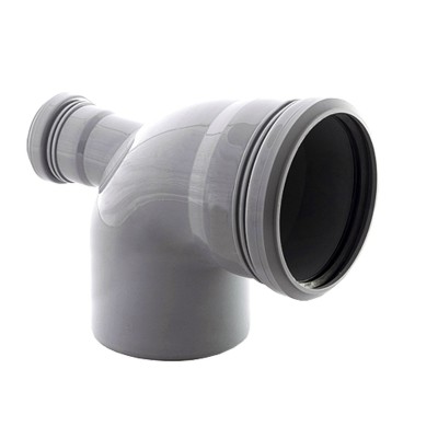 Колено VSplast 110x90° з вiдводом 50мм (горизонтальне) Колено VSplast 110x90° з вiдводом 50мм (горизонтальне)