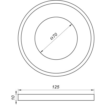 Редукция резиновая VSplast 110 (плюшка, черная)