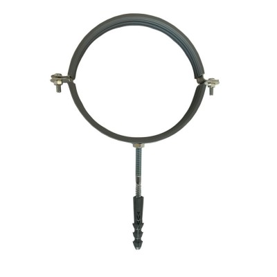 Хомут в сборе CR 4" (109-116мм) с винтом-шурупом 8*100 и дюбелем в уп., серый Хомут в сборе CR 4" (109-116мм) с винтом-шурупом 8*100 и дюбелем в уп., серый