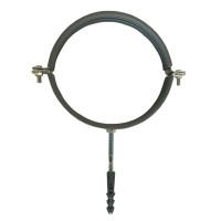 Хомут в сборе CR 6" (158-168мм) с винтом-шурупом 8*100 и дюбелем в уп., серый Хомут в сборе CR 6" (158-168мм) с винтом-шурупом 8*100 и дюбелем в уп., серый